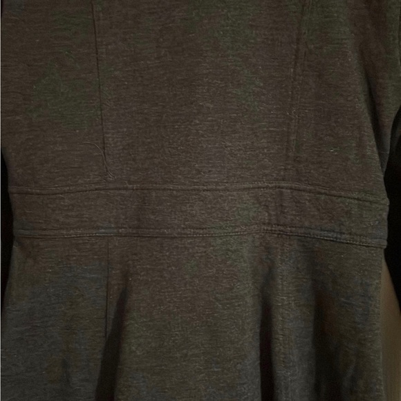 Sere Nade Jacket Blazer Cardigan peacoat size small, dark gray with ruffles - Picture 9 of 10